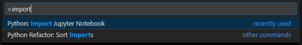 VS Code Import